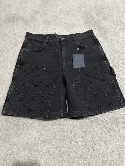 Pre-owned Louis Vuitton Denim Black Shorts