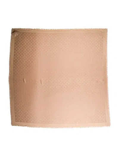 Pre-owned Louis Vuitton Denim Silk Shawl In Neutral