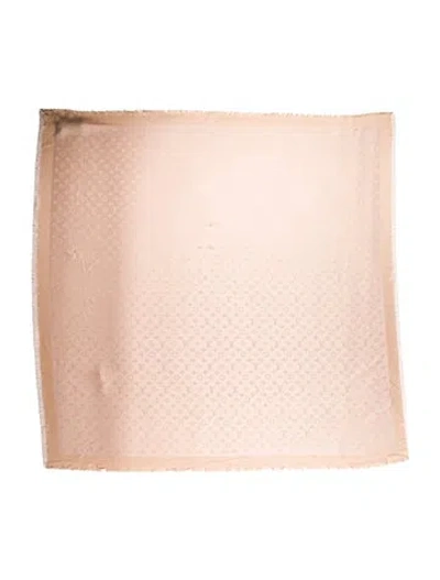 Pre-owned Louis Vuitton Denim Silk Shawl In Neutral