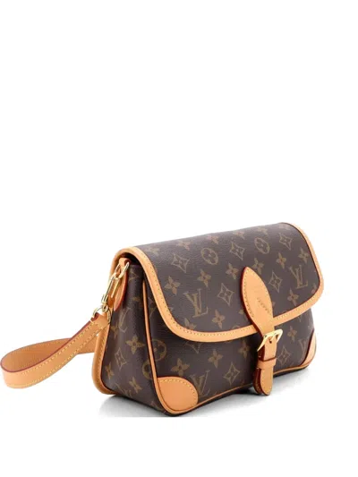 Pre-owned Louis Vuitton Diane Nm Handbag Monogram Canvas Crossbody Bag In Brown