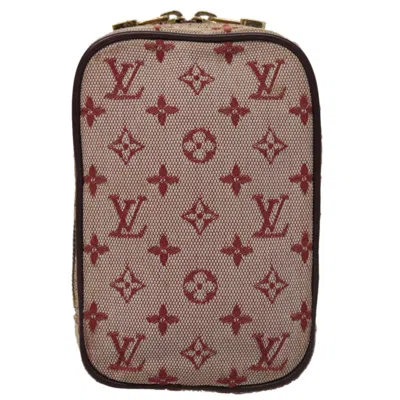 Pre-owned Louis Vuitton Digital Gate Red Canvas Clutch Bag ()