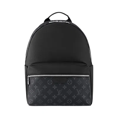 Pre-owned Louis Vuitton Discovery Backpack 'black Taiga Cowhide Leather/monogram Canvas' | Men's Size Onesize
