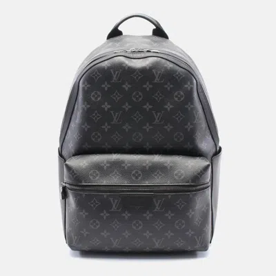 Pre-owned Louis Vuitton Discovery Backpack Pm Coated Canvas Leather Monogram Eclipse Black