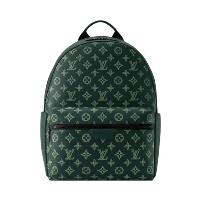 Pre-owned Louis Vuitton Discovery Backpack Pm 'forest Green Monogram Shadow Calfskin Leather' | Men's Size One