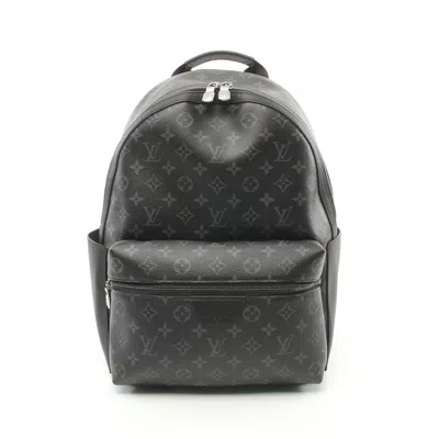 Pre-owned Louis Vuitton Discovery Backpack Pm Monogram Eclipse Backpack Rucksack Pvc Leather In Black