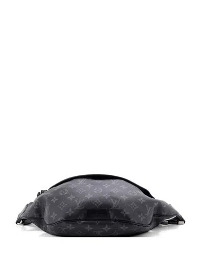 Pre-owned Louis Vuitton Discovery Bumbag Monogram Eclipse Canvas Belt Bag In Black