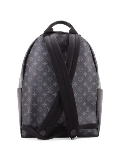 Pre-owned Louis Vuitton Discovery Monogram Eclipse Canvas Pm Backpack In Black