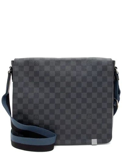 Pre-owned Louis Vuitton District Mm Damier Leather Messeng