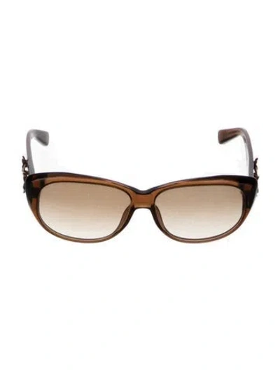 Pre-owned Louis Vuitton Divine Sunglasses Lv Monogram Sunglasses In Brown