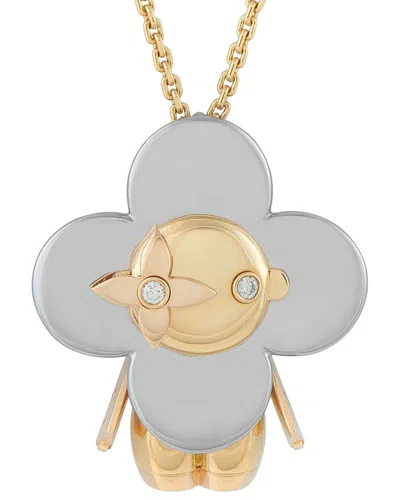 Pre-owned Louis Vuitton Dnu Dupe Skus  18k Necklace (authentic Pre-loved)