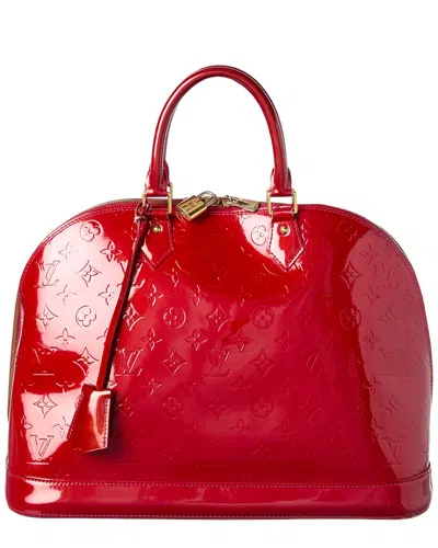 Pre-owned Louis Vuitton Dnu Inv  Pomme D'amour Monogram Vernis Leather Bb Magenta (authentic Pre- Loved)