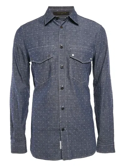 Pre-owned Louis Vuitton Dobby Denim Shirt