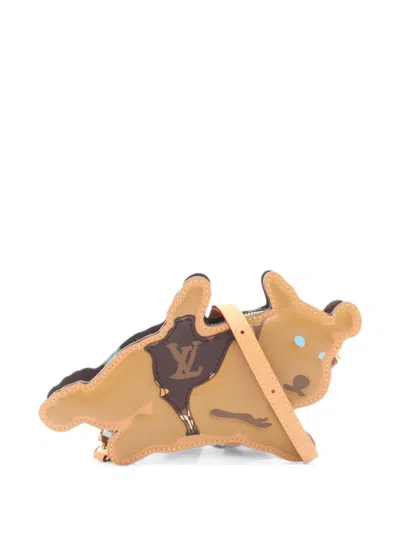 Pre-owned Louis Vuitton Dog On Strap Monogram Craggy Shoulder Bag In Brown