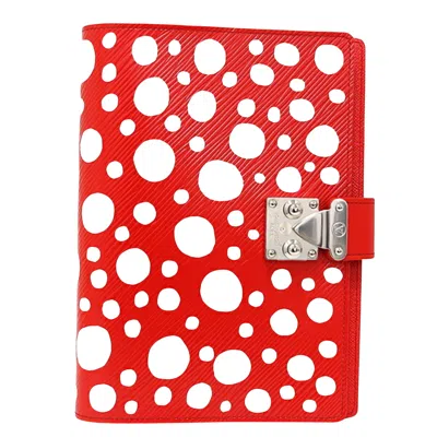 Pre-owned Louis Vuitton Dot Infinity Red Leather Wallet  ()