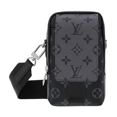 Louis Vuitton Double Phone Pouch Nm In Black