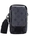 Louis Vuitton Double Phone Pouch Nm Reverse Monogram Eclipse (authentic Pre-  Loved)