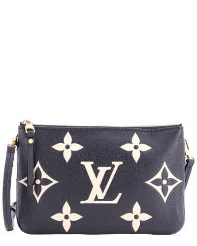 Pre-owned Louis Vuitton Double Zip Pochette Bicolor Monogram Empreinte Giant (authentic  Pre-loved)