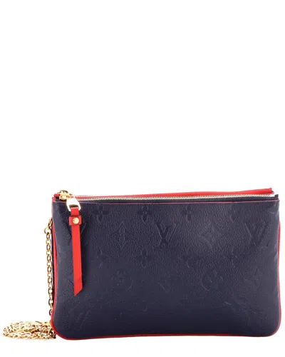 Pre-owned Louis Vuitton Double Zip Pochette Monogram Empreinte (authentic Pre-loved)