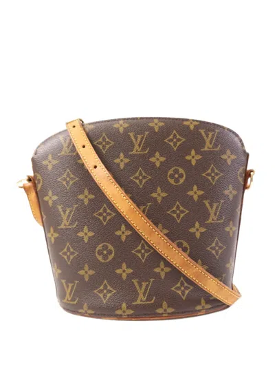 Pre-owned Louis Vuitton Drouot Shoulder Bag In Brown