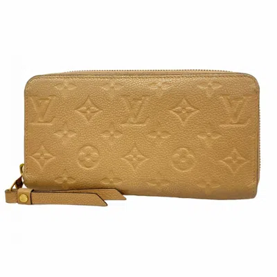 Pre-owned Louis Vuitton Dune Long Wallet (bi-fold) () In Sand