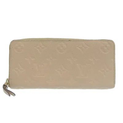Pre-owned Louis Vuitton Dune Monogram Empreinte Long Bill Wallet (bi-fold) () In Sand