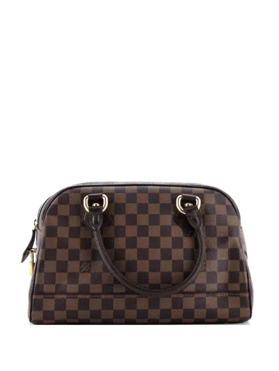 Pre-owned Louis Vuitton Duomo Boston Bag Damier Handbag In Brown