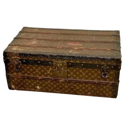 Pre-owned Louis Vuitton Early  Steamer Trunk, C. 1910 In Brown