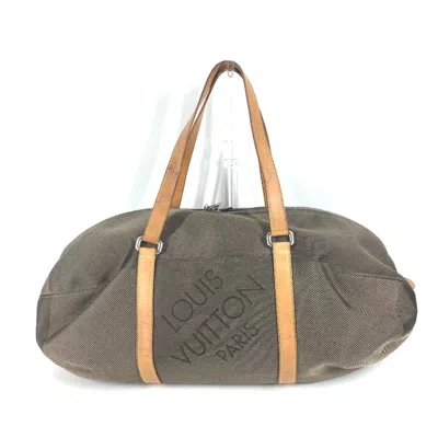 Pre-owned Louis Vuitton Earth Khaki Damier Geant Boston Bag Shoulder Bag () In Earth, Khaki