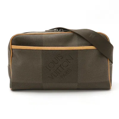Pre-owned Louis Vuitton Earth Khaki Damier Geant Fanny Pack Sling Bag ()