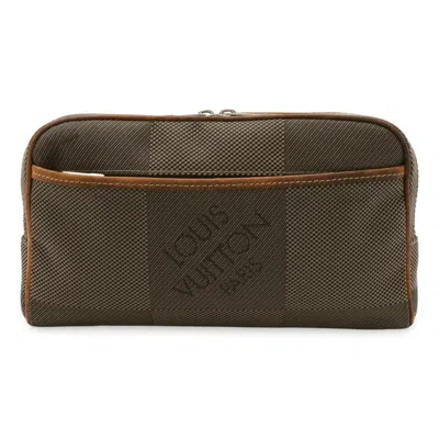 Pre-owned Louis Vuitton Earth Khaki Damier Geant Fanny Pack Sling Bag ()