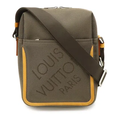 Pre-owned Louis Vuitton Earth Khaki Damier Geant Shoulder Bag ()