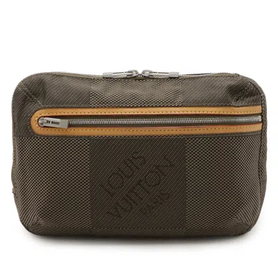 Pre-owned Louis Vuitton Earth Khaki Damier Geant Shoulder Bag ()