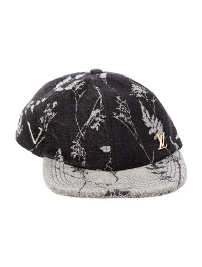 Pre-owned Louis Vuitton Easy Fit Flower Cap In Black