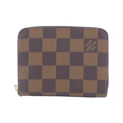 Pre-owned Louis Vuitton Ebene Coated Canvas Coin Purse/coin Case ()