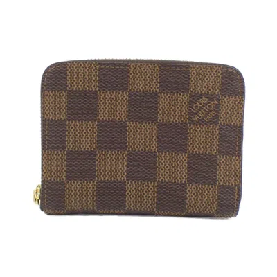 Pre-owned Louis Vuitton Ebene Coated Canvas Coin Purse/coin Case () In Brown