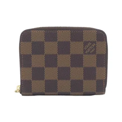 Pre-owned Louis Vuitton Ebene Coated Canvas Coin Purse/coin Case () In Brown