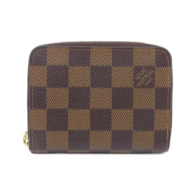 Pre-owned Louis Vuitton Ebene Coated Canvas Coin Purse/coin Case () In Brown