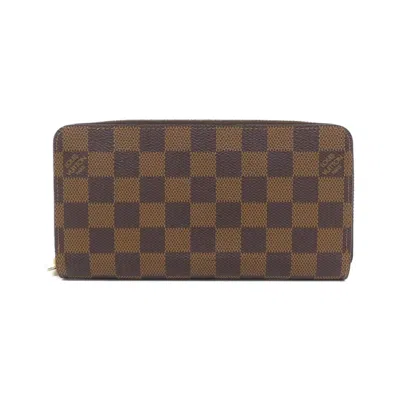 Pre-owned Louis Vuitton Ebene Coated Canvas Long Wallet (bi-fold) ()