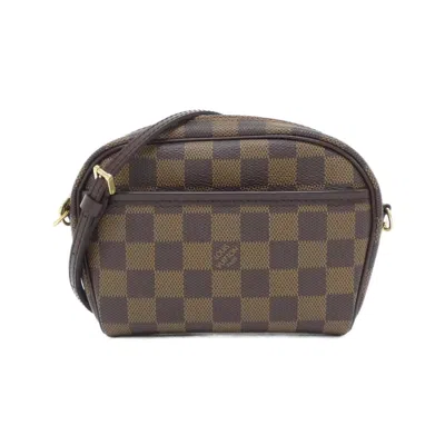 Pre-owned Louis Vuitton Ebene Coated Canvas Pochette Shoulder Bag () In Brown