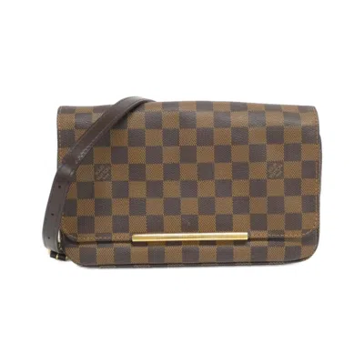 Pre-owned Louis Vuitton Ebene Coated Canvas Shoulder Bag ()