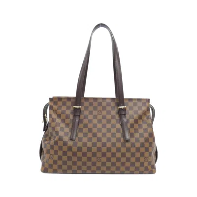 Pre-owned Louis Vuitton Ebene Coated Canvas Shoulder Bag ()