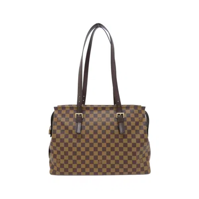 Pre-owned Louis Vuitton Ebene Coated Canvas Shoulder Bag ()