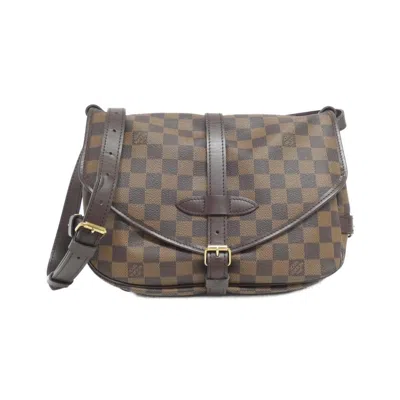 Pre-owned Louis Vuitton Ebene Coated Canvas Shoulder Bag ()