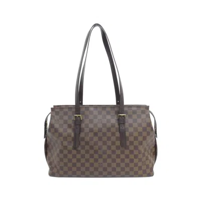 Pre-owned Louis Vuitton Ebene Coated Canvas Shoulder Bag ()