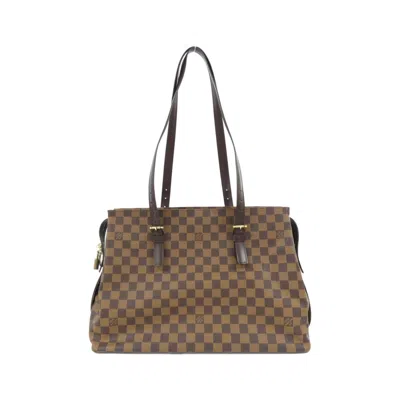 Pre-owned Louis Vuitton Ebene Coated Canvas Shoulder Bag ()