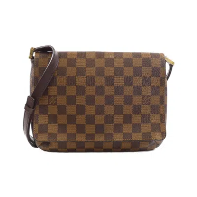 Pre-owned Louis Vuitton Ebene Coated Canvas Shoulder Bag () In Brown