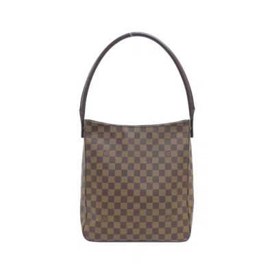 Pre-owned Louis Vuitton Ebene Coated Canvas Shoulder Bag () In Brown