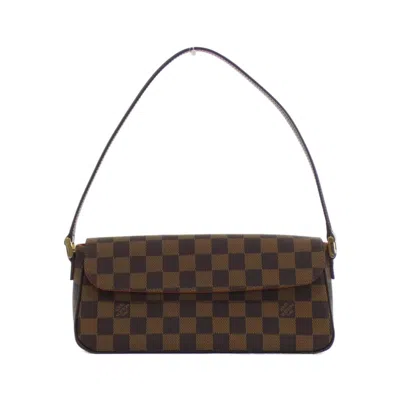 Pre-owned Louis Vuitton Ebene Coated Canvas Shoulder Bag () In Brown