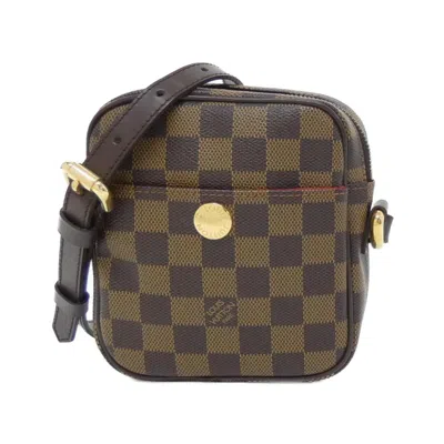 Pre-owned Louis Vuitton Ebene Coated Canvas Shoulder Bag () In Brown