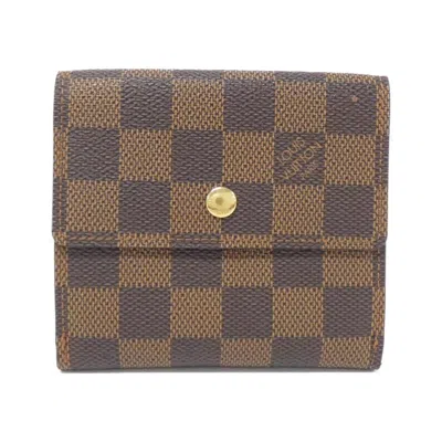 Pre-owned Louis Vuitton Ebene Coated Canvas Wallet (tri-fold) ()